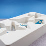 DIE-CAST MODEL — 🇧🇪 SABENA Belgian World Airlines — Airbus A310 / Boeing 737-300 / Boeing 747-300 — Schabak Modell — 1:600 — WITH ORIGINAL BOX —
