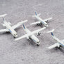 DIE-CAST MODEL — 🇫🇷 Air France — Fokker F.28, ATR 42, Saab-Fairchild 340, Embraer 120 — Schabak — NOT_FOUND — WITH ORIGINAL BOX —