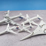 DIE-CAST MODEL — 🇫🇷 Air France — Boeing 747 / Boeing 727 / Airbus A300 A310 / Concorde — Schabak — 1:600 — WITH ORIGINAL BOX —