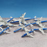 DIE-CAST MODEL — ✈️ Boeing — Boeing 737, 747, 777 Fleet Collection — Schabak — 1:600 — WITH ORIGINAL BOX —