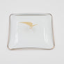 VIDE-POCHE — 🇷🇴 TAROM — Cendrier / Coupelle de service de Première Classe — Logo Hirondelle Dorée — Vintage Années 1960 —