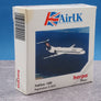 DIE-CAST MODEL — 🇬🇧 Air UK — Fokker 100 — Herpa — 1:500 — WITH ORIGINAL BOX —