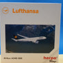DIE-CAST MODEL — 🇩🇪 Lufthansa — Airbus A340-200 — Herpa Wings — 1:500 — WITH ORIGINAL BOX —