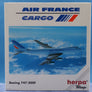 DIE-CAST MODEL — 🇫🇷 Air France Cargo — Boeing 747-200F — Herpa Wings — 1:500 — WITH ORIGINAL BOX