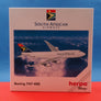 DIE-CAST MODEL — 🇿🇦 South African Airways — Boeing 747-400 — Herpa — 1:500 — WITH ORIGINAL BOX —
