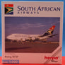 DIE-CAST MODEL — 🇿🇦 South African Airways — Boeing 747SP — Herpa — 1:500 — WITH ORIGINAL BOX —