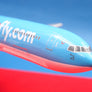 BOEING 767-300 — 🇧🇪 Jetairfly.com — modèle de bureau sur socle — échelle 1:227 — 27 cm