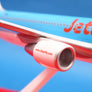 BOEING 767-300 — 🇧🇪 Jetairfly.com — modèle de bureau sur socle — échelle 1:227 — 27 cm