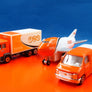 TNT Global Express Logistics & Mail — Coffret cadeau promotionnel 3 véhicules — Avion, camion et fourgonnette