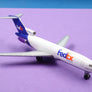 DIE-CAST MODEL — 🇺🇸 FedEx Federal Express — Boeing 727-200 — Herpa Wings — 1:500 — WITH ORIGINAL BOX —