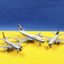DIE-CAST MODEL — ✈️ Lufthansa — Airbus A300 B4, McDonnell Douglas DC10, Boeing 747-230B — Schhabak — 1:600 — WITH ORIGINAL BOX —