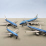 DIE-CAST MODEL — 🇳🇱 KLM Royal Dutch Airlines — Boeing 747 / Boeing 737 / Airbus A310 / McDonnell Douglas MD-11 — Schabak — NOT_FOUND — WITH ORIGINAL BOX —
