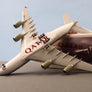 DIE-CAST MODEL — 🇶🇦 Qatar Airways — Airbus A380 — Herpa — 1:500 — WITH ORIGINAL BOX —