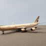 DIE-CAST MODEL — 🇦🇪 Etihad Airways — Airbus A340-500 — Herpa — 1:500 — WITH ORIGINAL BOX —