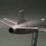 🇬🇧 Maquette ancienne de chasseur britannique Supermarine Swift sur socle