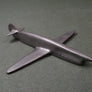 Avion stylisé Art déco en étain — inspiration Ambrosini SAI.7 / Heinkel He 70 — vers 1935-1950