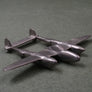 🇺🇸 Lockheed P-38 Lightning — 1/140 — étain moulé belle patine d'origine —