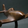 Cendrier vintage en bronze bimoteur années 1930-1940 ( H21 cm)