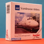 DIE-CAST MODEL — 🇸🇪 Scandinavian Airlines — Boeing McDonnell Douglas MD-87 — Herpa — 1:500 — WITH ORIGINAL BOX —