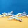 DIE-CAST MODEL — 🇸🇪 SAS Scandinavian Airlines — Boeing 747-B, Douglas DC10-30, Douglas MD-80 — Schabak — 1:600 — WITH ORIGINAL BOX —