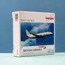 DIE-CAST MODEL — 🇬🇧 British Airways — Boeing 737-400 — Herpa — 1:500 — WITH ORIGINAL BOX —