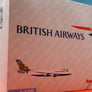DIE-CAST MODEL — 🇬🇧 British Airways — Boeing 747-200 — Sweden Livery — Herpa — 1:500 — WITH ORIGINAL BOX —