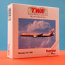 DIE-CAST MODEL — 🇺🇸 Trans World Airlines — BOEING 757-200 — Herpa — 1:500 — WITH ORIGINAL BOX —