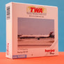 DIE-CAST MODEL — 🇺🇸 TWA Trans World Airlines — Boeing MD-83 — Herpa Wings — 1:500 — WITH ORIGINAL BOX —