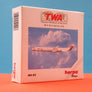 DIE-CAST MODEL — 🇺🇸 TWA Trans World Airlines — MD-82 — Herpa — 1:500 — WITH ORIGINAL BOX —