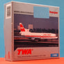 DIE-CAST MODEL — 🇺🇸 Trans World Airlines (TWA) — Lockheed L-1011-200 — Herpa — 1:500 — WITH ORIGINAL BOX —