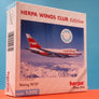 DIE-CAST MODEL —  🇺🇸  TWA Trans World — Boeing 747SP — Herpa Wings Club — 1:500 — WITH ORIGINAL BOX —
