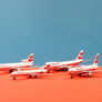 DIE-CAST MODEL —  🇺🇸 TWA (Trans World Airlines) — Boeing 747, L-1011, 767, 727 — Schabak — 1:600 — WITH ORIGINAL BOX —