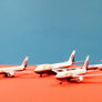 DIE-CAST MODEL — 🇺🇸 TWA (Trans World Airlines) — Boeing 767 / 757 / 747 / MD-80 — Schylling — 1:600 — WITH ORIGINAL BOX —