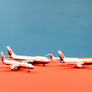 DIE-CAST MODEL — 🇺🇸 TWA (Trans World Airlines) — Boeing 767 / 757 / 747 / MD-80 — Schylling — 1:600 — WITH ORIGINAL BOX —