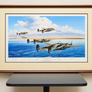 BOGEYS! ELEVEN O'CLOCK HIGH — Robert Taylor — Artist's Proof 120/125 — 10 Signatures — Framed