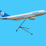 Maquette SABENA Boeing 747 1/100 Air Plast Milano — résine — 69 x 61 cm