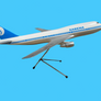 Maquette SABENA Boeing 747 1/100 Air Plast Milano — résine — 69 x 61 cm