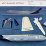 brussels airlines Boeing 737-400 — maquette promotionnelle à assembler — échelle 1:100