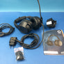 FACTEM EF7-1A AVIATION HEADSET — GENERAL AVIATION SIZE — ULTRA-RESISTANT POLYMER & LEATHER — CIRCA 2016-2020