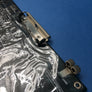 POOLEYS FB2 FLIGHT BOARD — A4 STANDARD SIZE — LEATHER GRAIN PVC & METAL