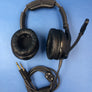 FACTEM EF7-1A AVIATION HEADSET — GENERAL AVIATION SIZE — ULTRA-RESISTANT POLYMER & LEATHER — CIRCA 2016-2020