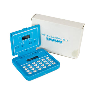 Sabena Airlines' alarm clock / calculator in its box