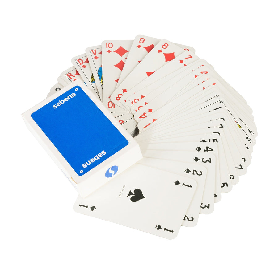 Sabena Airlines' card game for Bridge in its box