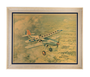 Hawker Fury Mark I of No. 43 Squadron, R.A.F. - reproduction d'une peinture -
