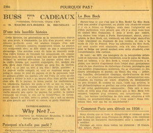 Comment Paris sera détruit en 1936 (prix réduit, couverture abîmée)