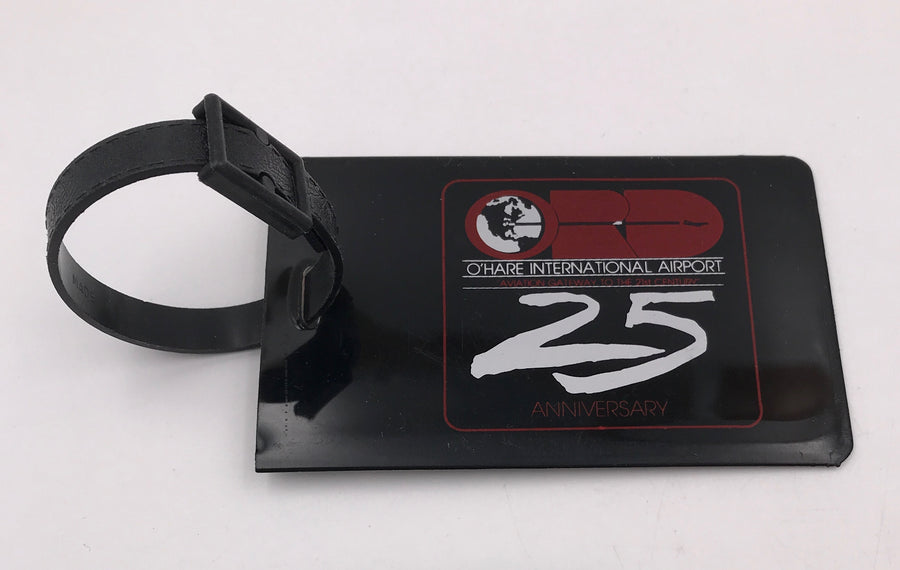 ORD's 25th Anniversary luggage tag