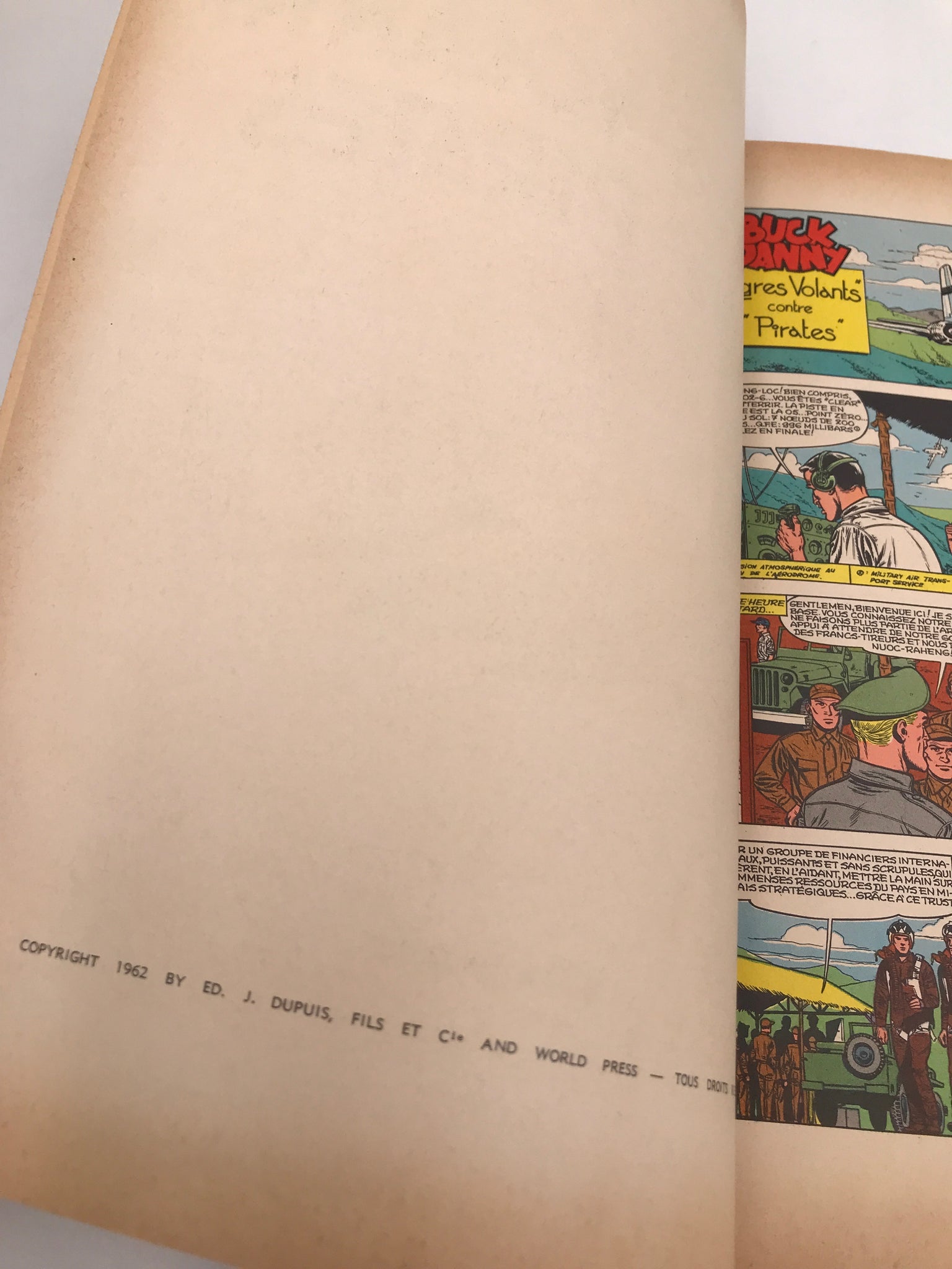 ** RARE ** LES AVENTURES DE BUCK DANNY TIGRES VOLANTS CONTRE PIRATES