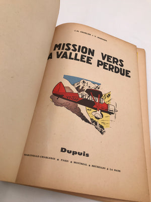 ** RARE **  LES AVENTURES DE BUCK DANNY - MISSION VERS LA VALLÉE PERDUE (E.O., 1960)