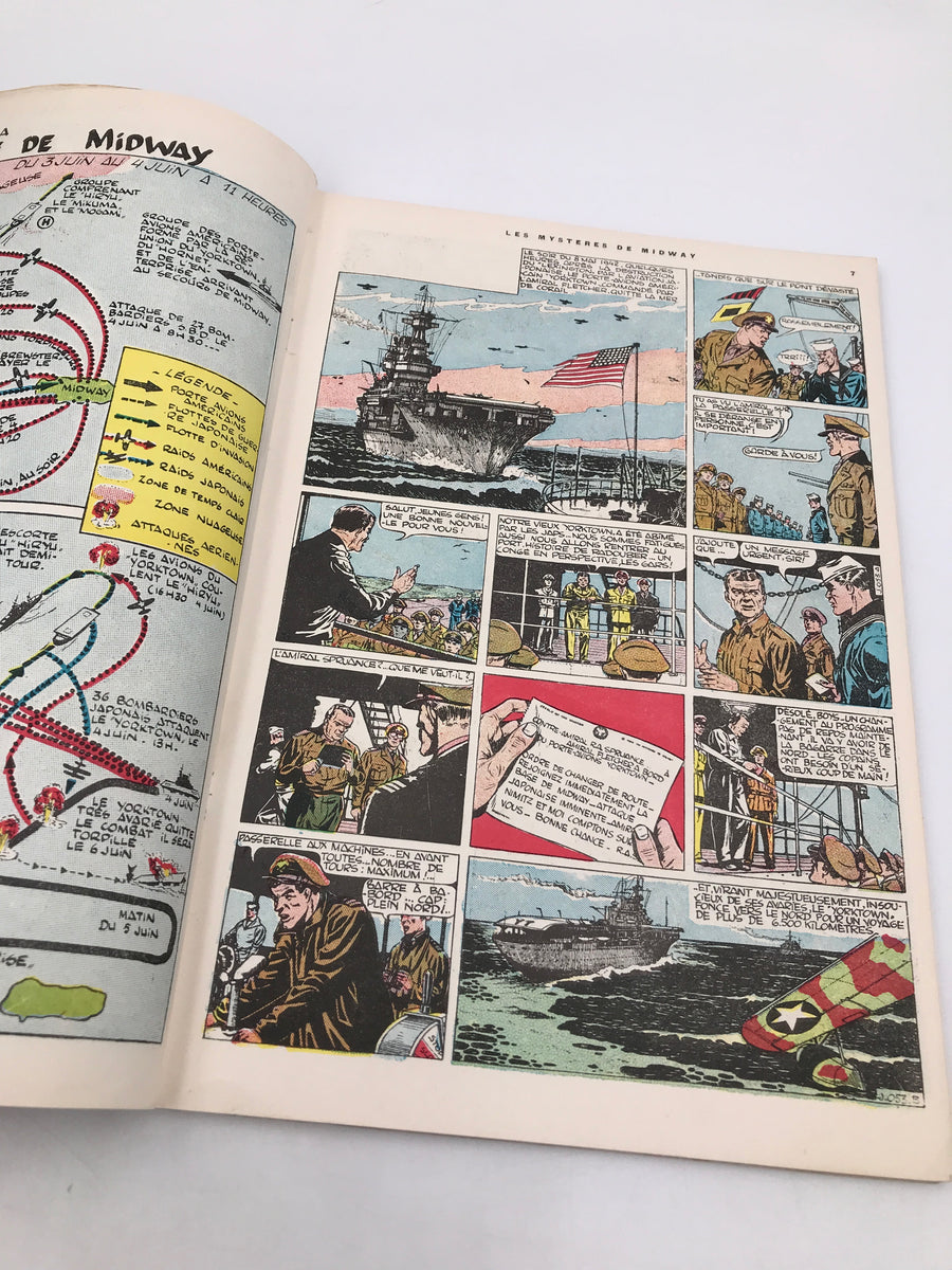 ** RARE ** LES MYSTERES DE MIDWAY - BUCK DANNY (E.O. 1948) TRÈS BON ÉTAT