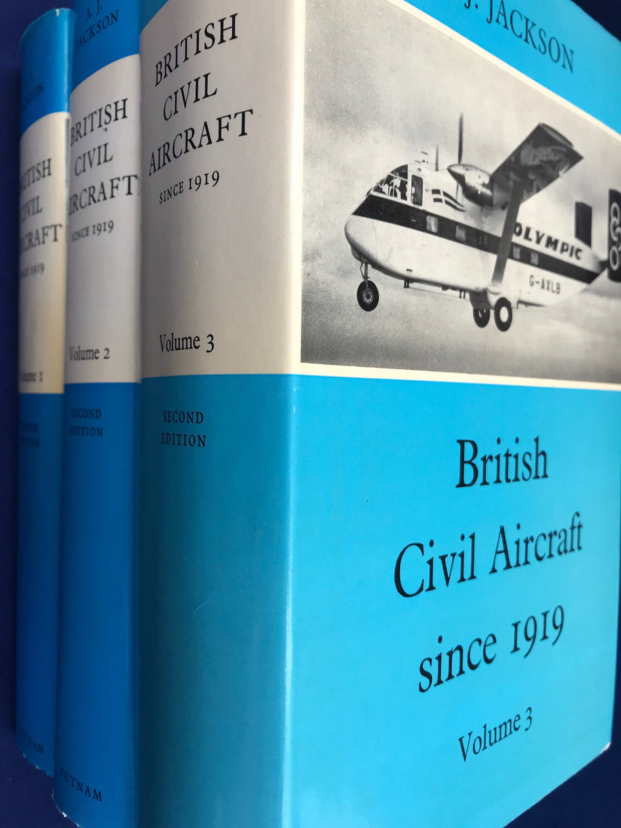 British Civil Aircraft since 1919 Volumes 1, 2 and 3 (all revised seco ...